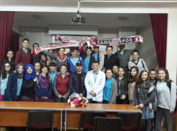 Samsunsporlu Celil Sağır Öğrencilerimizle Buluştu!